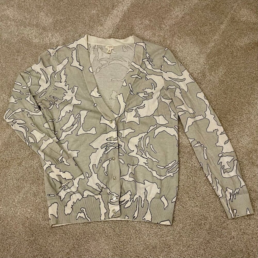 J. Crew v-neck button up cardigan - size small